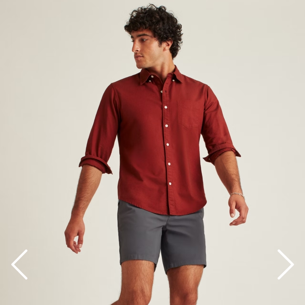 Bonobos Shorts Mens 31 Graphites Chino  Stretch 7" Inseam *